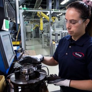 Precision machined automotive transmission component inspected at Systrand facility