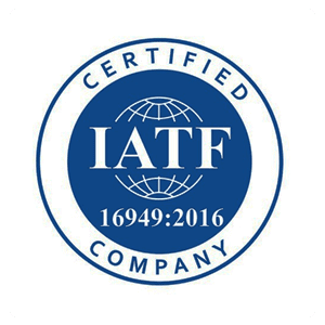 IATF 16949:2016 Certified Supplier