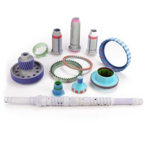 Precision machined automotive components and gear inspection